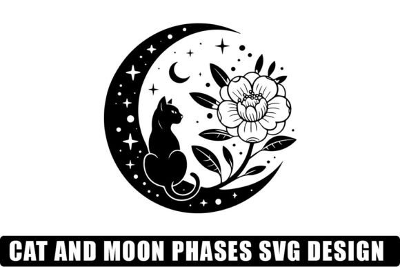 Cat and Moon Phases SVG Bundle Review