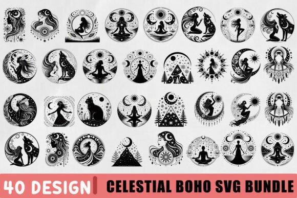 Celestial Boho SVG Bundle: A Designer's Review