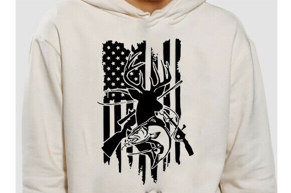 Fishing and Hunting American Flag Svg,Fi Review