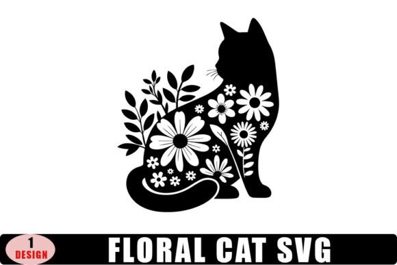 Floral Cat Svg, Flowers Cat Svg, Floral: A Designer's Review