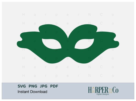 Mardi Gras Mask SVG, PNG, Cut File 8