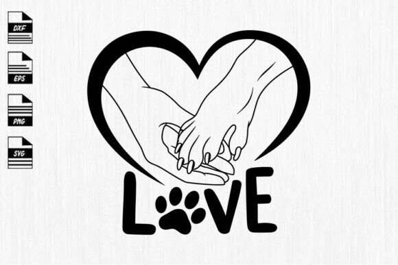Paw and Hand.Paw Lover.Dog Paw Svg Desi Review