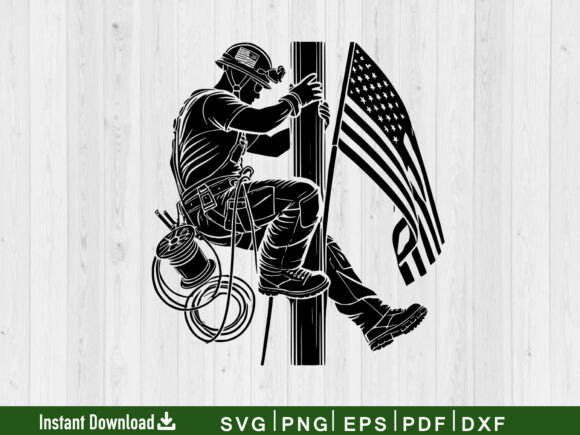 Pole Lineman Silhouette Svg, Funny Gift Review
