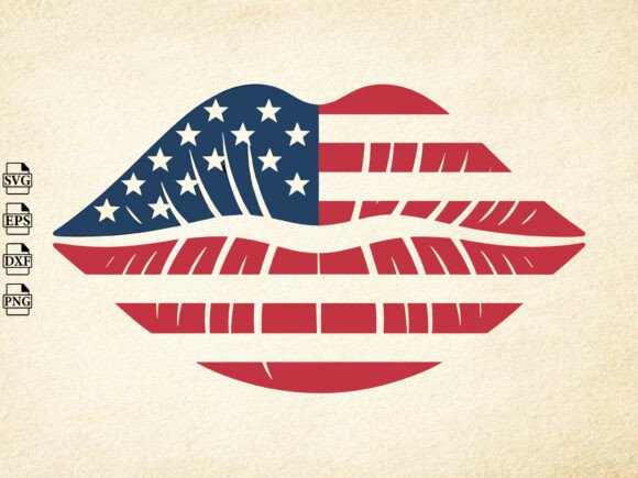 Reviewing American Flag Svg Lips Svg, 4th of July for Embroidery