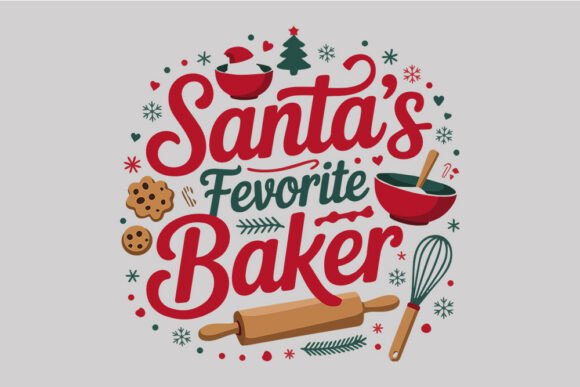 Santa's Favorite Baker SVG-Christmas Bak Review